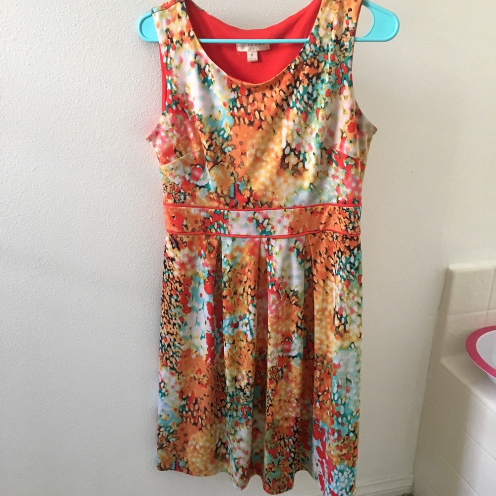 Van Gogh style print dress